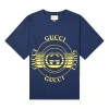 Gucci Record Printed Oversized For Men Navy In Blue