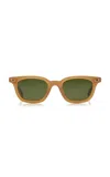 Gucci Rectangle-frame Acetate Sunglasses In Green