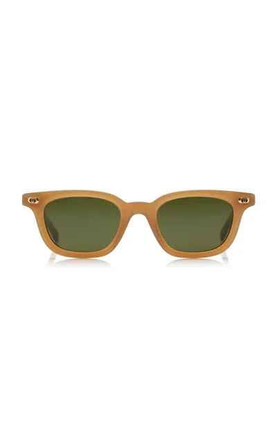 Gucci Rectangle-frame Acetate Sunglasses In Green