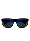 Gucci Rectangle-frame 'black' Sunglasses In Black
