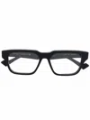 Gucci Rectangle-frame Clear Glasses In Black