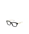 Gucci Rectangle-frame Clear Glasses In White