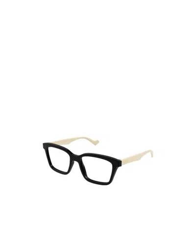 Gucci Rectangle-frame Clear Glasses In White