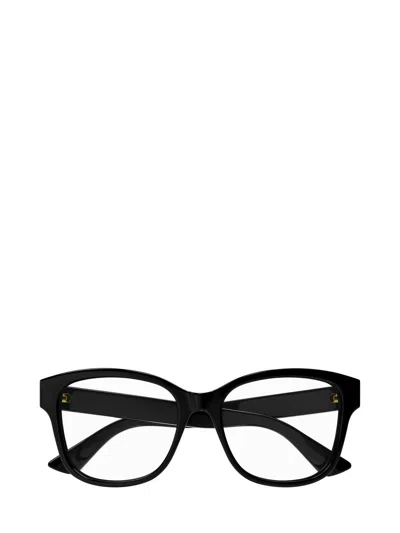 Gucci Rectangle Frame Glasses In Black