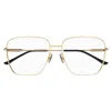 Gucci Gg14140 Square-frame Glasses In Gold