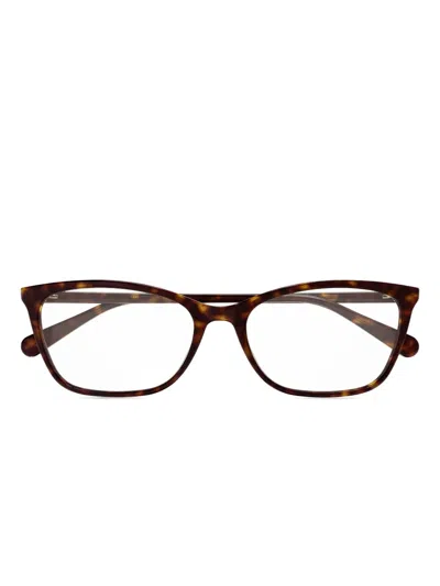 Gucci Brille Mit Eckigem Gestell