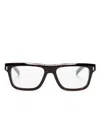 Gucci Square-frame Glasses In 褐色