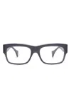 Gucci Rectangle-frame Glasses In 灰色