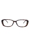 Gucci Rectangle-frame Glasses In 褐色