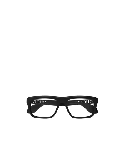 Gucci Rectangle-frame Glasses In Black