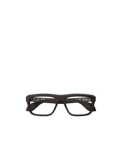 Gucci Rectangle-frame Glasses In Black