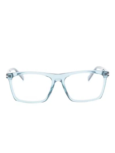 Gucci Rectangle-frame Glasses In Blue
