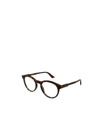 Gucci Rectangle-frame Glasses In Brown