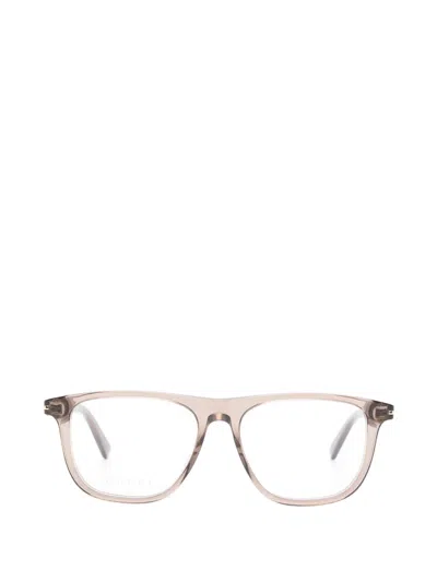 Gucci Rectangle-frame Glasses In Brown