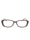 Gucci Rectangle-frame Glasses In Brown