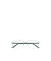 Gucci Rectangle-frame Glasses In Green