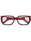 Gucci Rectangle-frame Glasses In Brown