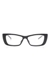 Gucci Rectangle-frame Glasses In Schwarz