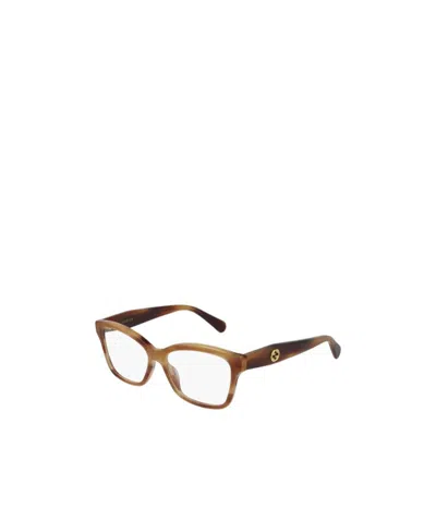 Gucci Rectangle Frame Glasses In Multi