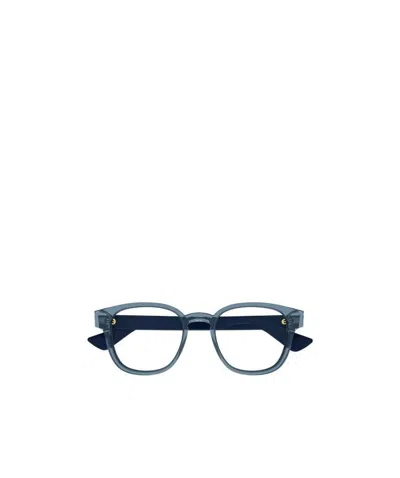 Gucci Rectangle-frame Optical Glasses In Blue