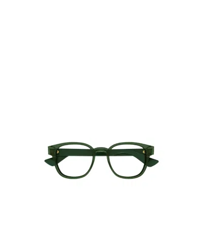 Gucci Rectangle Frame Optical Glasses In Green