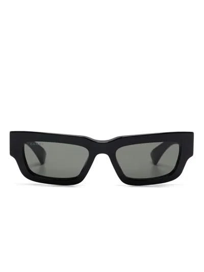 Gucci Rectangle-frame Sunglasses In Black