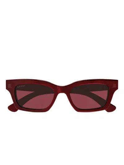 GUCCI RECTANGLE-FRAME SUNGLASSES