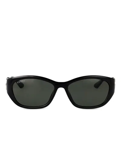 Gucci Black-black-grey Injection Sunglasses