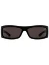 Gucci Rectangle-frame Sunglasses In Black