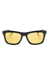 Gucci Rectangle-frame Sunglasses In 黑色