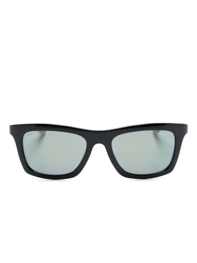 Gucci Rectangle-frame Sunglasses In 黑色