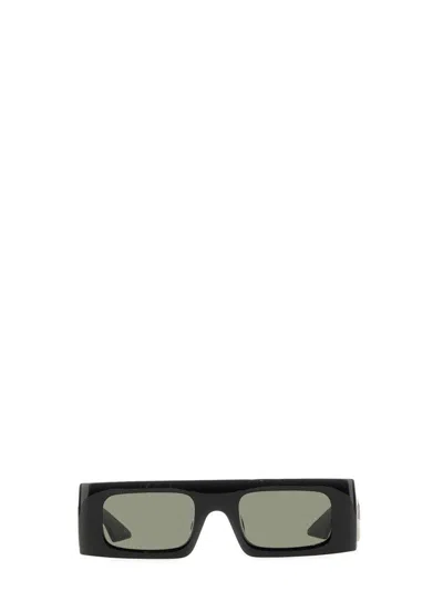 Gucci Rectangle Frame Sunglasses In Havana Havana Green