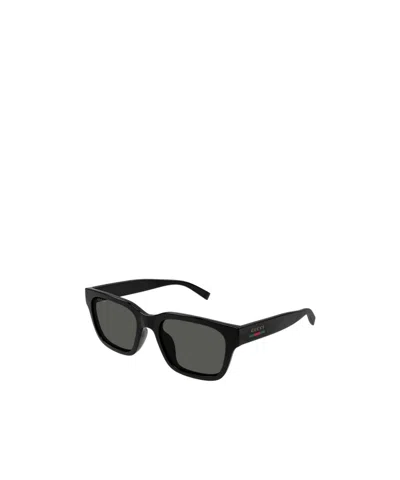 Gucci Rectangle-frame Sunglasses In Black