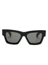 Gucci Geometric Frame Plano Mirror In Black