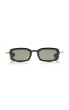 Gucci Rectangle-frame Sunglasses In Black