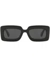Gucci Rectangle-frame Sunglasses In Black