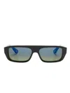 Gucci Rectangle-frame Sunglasses In Black