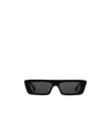 Gucci Black Rectangular-frame Sunglasses In Black