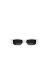 Gucci Womens White Gg1661s Rectangle-frame Acetate Sunglasses In Black