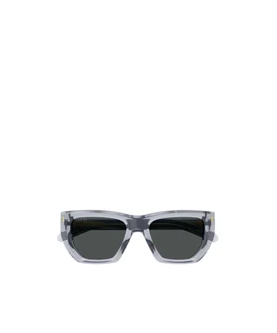 Gucci Rectangle-frame Sunglasses In Black