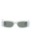 Gucci Rectangle-frame Sunglasses In Blue