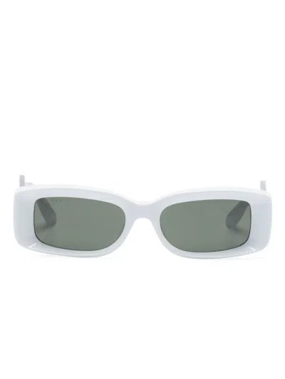 Gucci Rectangle-frame Sunglasses In Blue