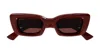 Gucci Rectangle-frame Sunglasses In Brown