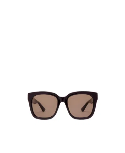 Gucci Rectangle-frame Sunglasses In Brown