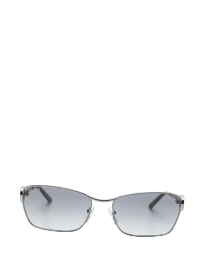 Gucci Rectangle-frame Sunglasses In Gray