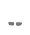 Gucci Rectangle-frame Sunglasses In Gray