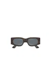 Gucci Rectangle-frame Sunglasses In Gray