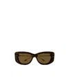 Gucci Rectangle-frame Sunglasses In Multicolor