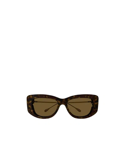 Gucci Rectangle-frame Sunglasses In Multicolor