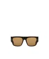 Gucci Rectangle-frame Sunglasses In Nude